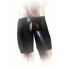 Shots Media BV Латексные шорты унисекс для фистинга Latex Unisex Fisting Short (L-XL   черный)