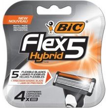 Bic Flex 5 Hybrid 4 сменные кассеты в блистере