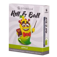 Стимулирующий презерватив-насадка Roll & Ball Apple (130865)