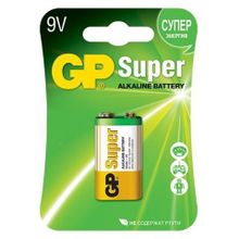 Батарейка 9V GP 6LR61 Super Alkaline, щелочная, блистер (1604A-CR1)