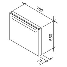 Мебель для ванной Ravak Chrome 70 оникс белая