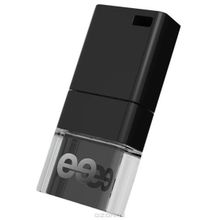 флешдрайв usb leef ice 32gb black abs band черный прозрачный (lfice-032blr)