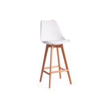 Tetchair Стул барный TULIP BAR (mod. C1014H), белый 018  натуральный
