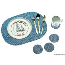 Osculati Anti-skid set tablemat blue, 48.460.03