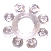 Прозрачное эрекционное кольцо Rings Bubbles прозрачный