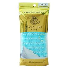 Мочалка для тела средней жесткости голубая OHE Awayuki Nylon Towel Ordinary