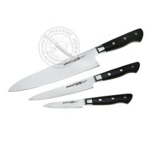 Набор из 3 ножей SP-0220 K  "Samura Pro-S" (200мм,145мм, 88мм), G-10