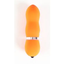 Sexus Оранжевый водонепроницаемый мини-вибратор - 10 см.