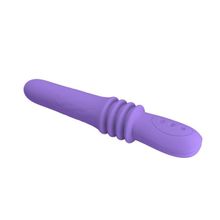 Фиолетовый вибратор Susie с возвратно-поступательными движениями - 25,2 см. Фиолетовый