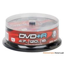 Диск DVD+R 4.7Gb EMTEC 16x  25 шт. Cake box