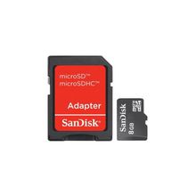 Адаптер MicroSD 8GB SanDisk Class 10+SD