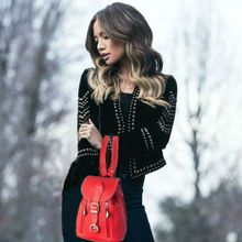 Мини рюкзачок из кожи Колибри