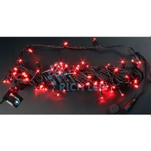Rich LED 10 м, цвет: красный. Черный провод.