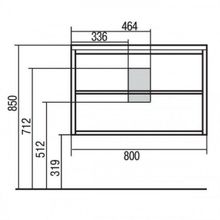 Тумба для комплекта Акватон Римини 80 белая, 1A226701RN010