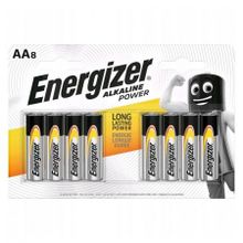 Батарейка AA ENERGIZER Alkaline Power LR6-8BL, 8шт, блистер