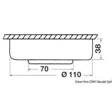 Osculati Batisystem Sun spotlight white ABS 10 LEDs, 13.831.22