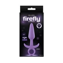 Фиолетовая анальная пробка Firefly Prince Medium - 12,7 см. Фиолетовый