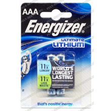 Батарейка Energizer LR03 (AAA) (1,5V) Lithium блист-2