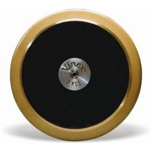 Легкоатлетический диск "Супер Спин" (черный, 1 кг) Vinex, DBP-100