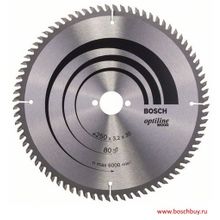 Bosch Пильный диск Bosch Optiline Wood 250х30 мм 80WZ (2608640660 , 2.608.640.660)