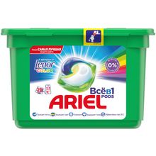 Ariel Pods Touch of Lenor Color Все в 1 15 капсул в пачке