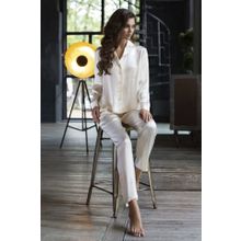 Шелковая пижама с брючками Kristy (р. XL, синий)