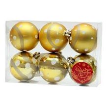 Magic-Time Набор шаров Золотая луна, 6 штук, пластик (39011)