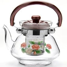 2589 Чайник заварочный MB 0,8л стекл мет  (х18) (2589)