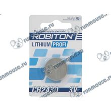 Батарейка Robiton "R-CR2430-BL1" 908-448, 3.0В CR2430 (1шт. уп.) (ret) [137583]