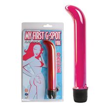 Topco Sales Розовый вибратор для точки G My First G-Spot - 19 см. (розовый)