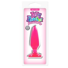 Малая розовая анальная пробка Jelly Rancher Pleasure Plug Small - 10,2 см.