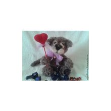 котик плюшка:-)вязаная игрушка