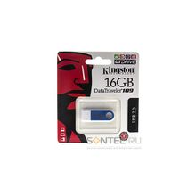 DT109 KG-U4916-B 16GB, 16GB USB 2.0 Data Traveler 109 Blue White, Kingston