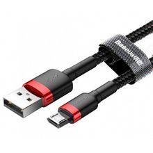 Baseus Кабель Baseus Cafule USB - microUSB red+black 1m
