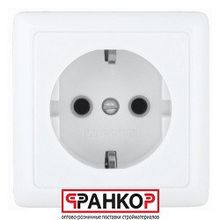 Schneider Electric Хит Розетка 2К+3 16А-250В ОУ белая RA16-133-B