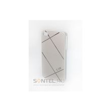 Задняя накладка CJD квадраты для iPhone 4 4S Silver