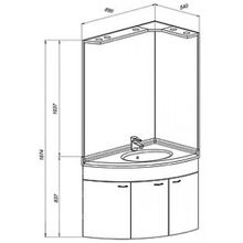 Зеркало Aquanet Корнер 80 R