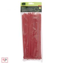 СИБРТЕХ Хомуты, 250 x 3,6 мм, пластиковые, красные, 100 шт Сибртех