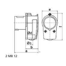 Bals Вилка угловая Bals 231 230 В 16 А 3 полюса IP44 винтовые клеммы синяя