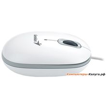 Мышь Genius ScrollToo 200, оптическая, USB, 1200dpi, USB, 3 кнопки, white