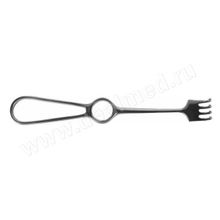 Крючок хирургический 4-х зубый тупой № 2 (арт. к-37т) Тумботино, Россия