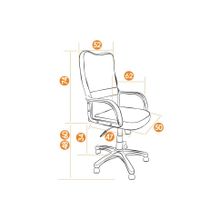 Tetchair Кресло СН757, серый чёрный