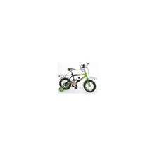 Велосипед 2-х колесный Lider Kids G12M110, багажник, ручной тормоз, тренировочные колеса, салатовый (2-4 года)