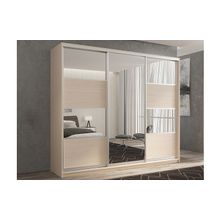 РВ-мебель Шкаф-купе 3-х дверный Кааппи 5 Дуб молочный 210х45х230 см