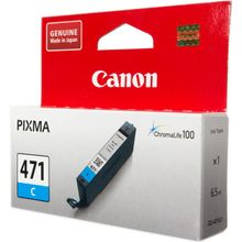 Картридж струйный Canon CLI-471C 0401C001 голубой для Canon Pixma MG5740 MG6840 MG7740