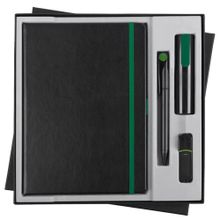 Набор Black Maxi: ежедневник, ручка, аккумулятор и флешка