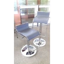 Стул новый барный серый кожзам металл