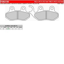 FERODO Тормозные колодки FERODO FDB2190EF
