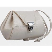 Кожаная косметичка белая