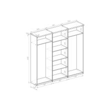 Смарт Шкаф распашной София-7 шестидверный мдф